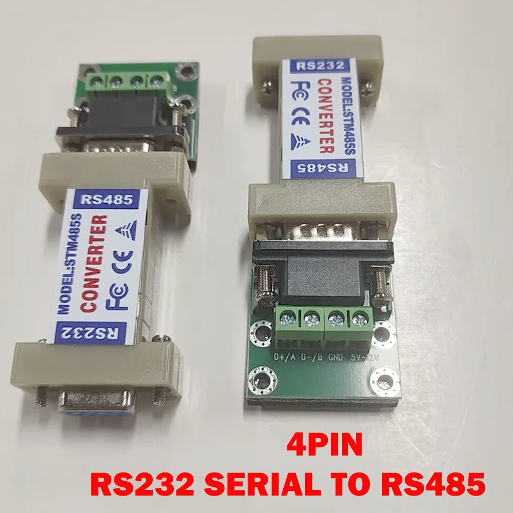 2x 4Pin RS232 to RS485 Communication Data Converter Adapter & Terminal Board US