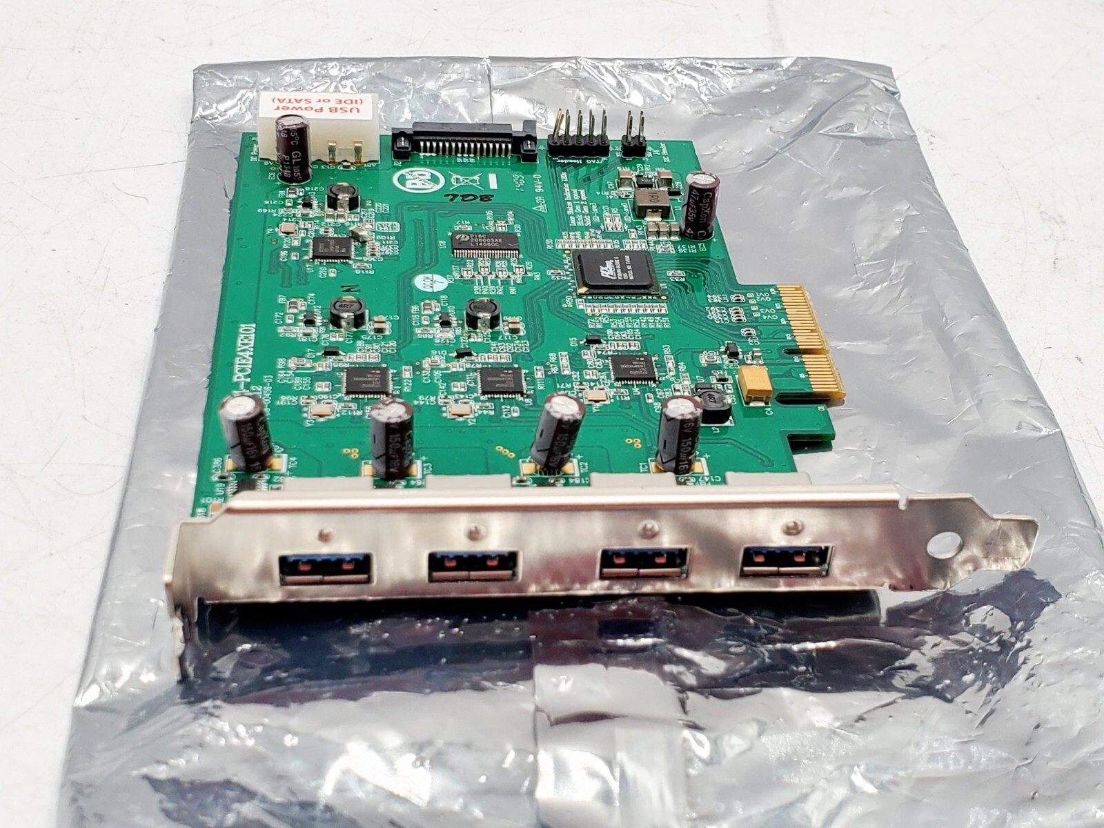 DeLOCK U3X4-PCIE4XE101 Quad Channel USB 3.0 to PCI Express x4 Gen 2 Host Card
