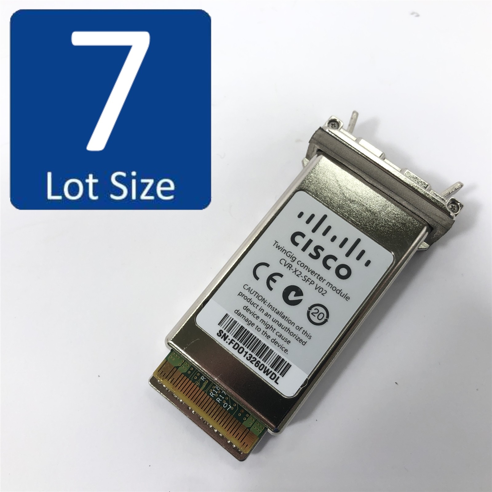 Lot of 7 Genuine Cisco CVR-X2-SFP TwinGig Converter Module
