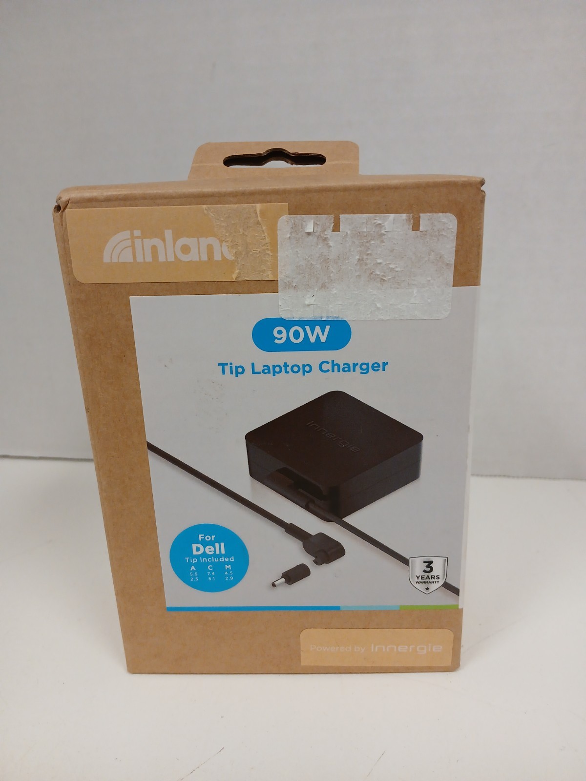 Inland 90W Dell Laptop Charger Power Adapter With 3 Tips