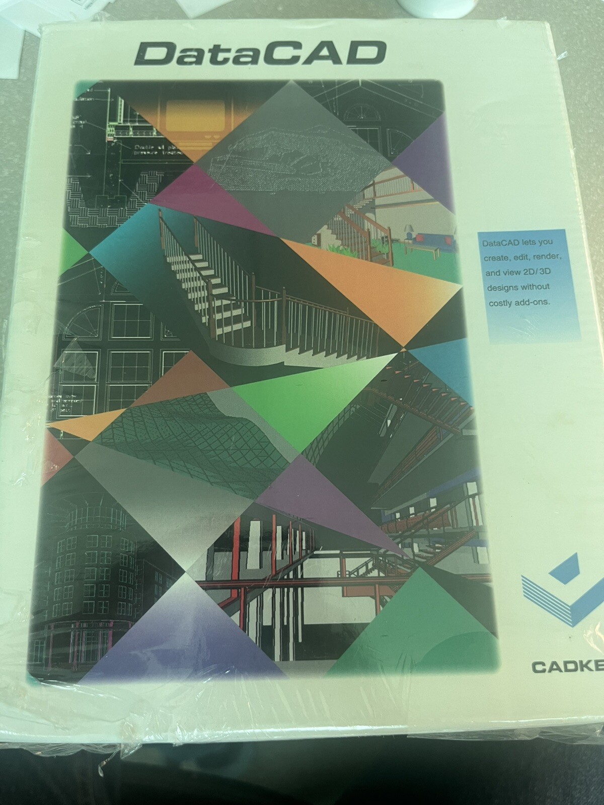 RARE NEW/SEALED VINTAGE SOFTWARE - DATACAD (CADKEY) VERSION 5 - 1994 MS DOS/IBM