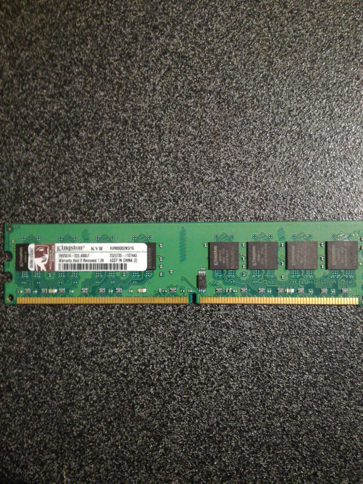 KINGSTON KVR800D2N5/1GB Value Select DIMM DDR2 RAM USED 