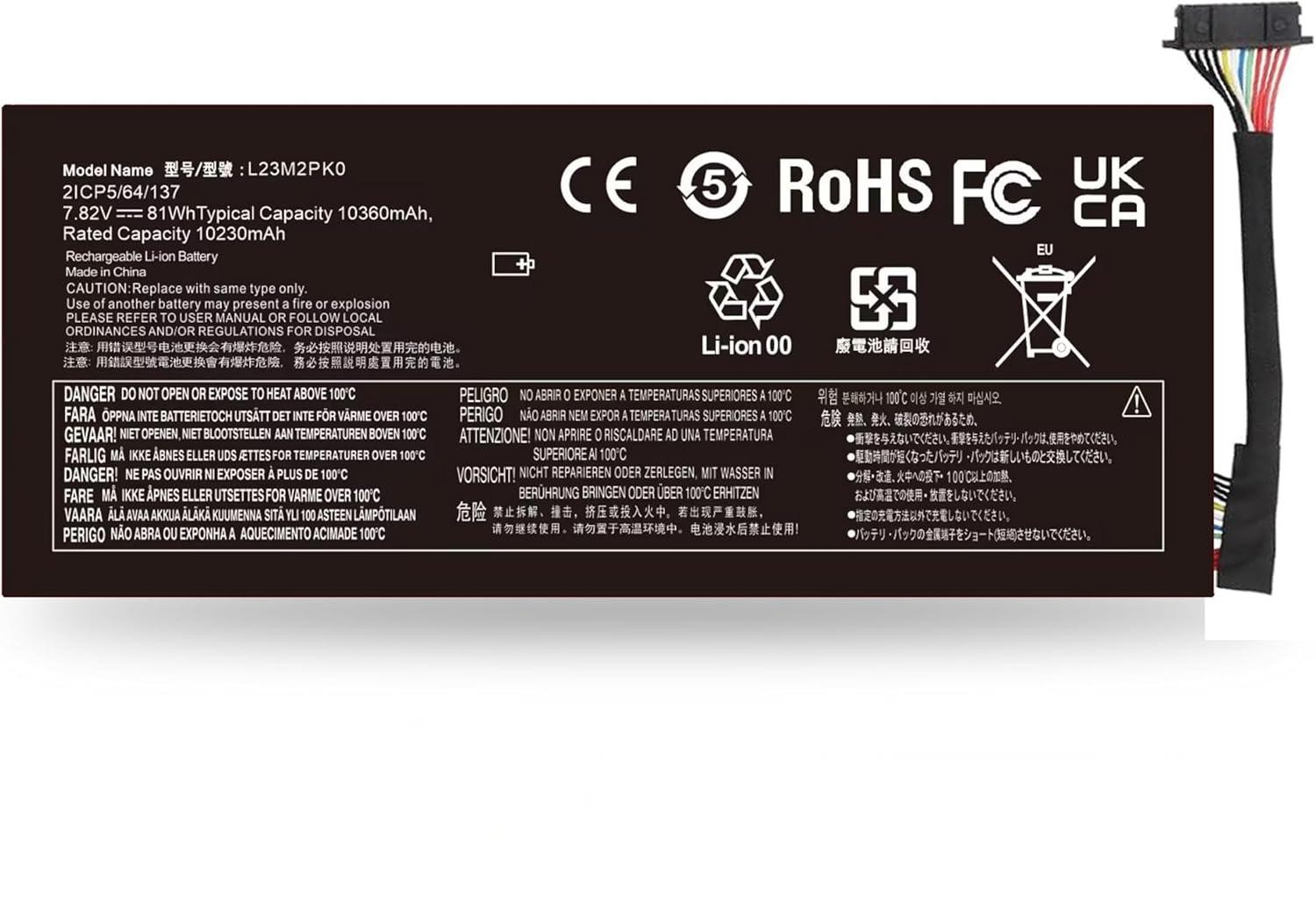 L23M2PK0 L23B2PK0 L23D2PK0 Battery for Lenovo Legion Go 8APU1 AMD Handheld Serie
