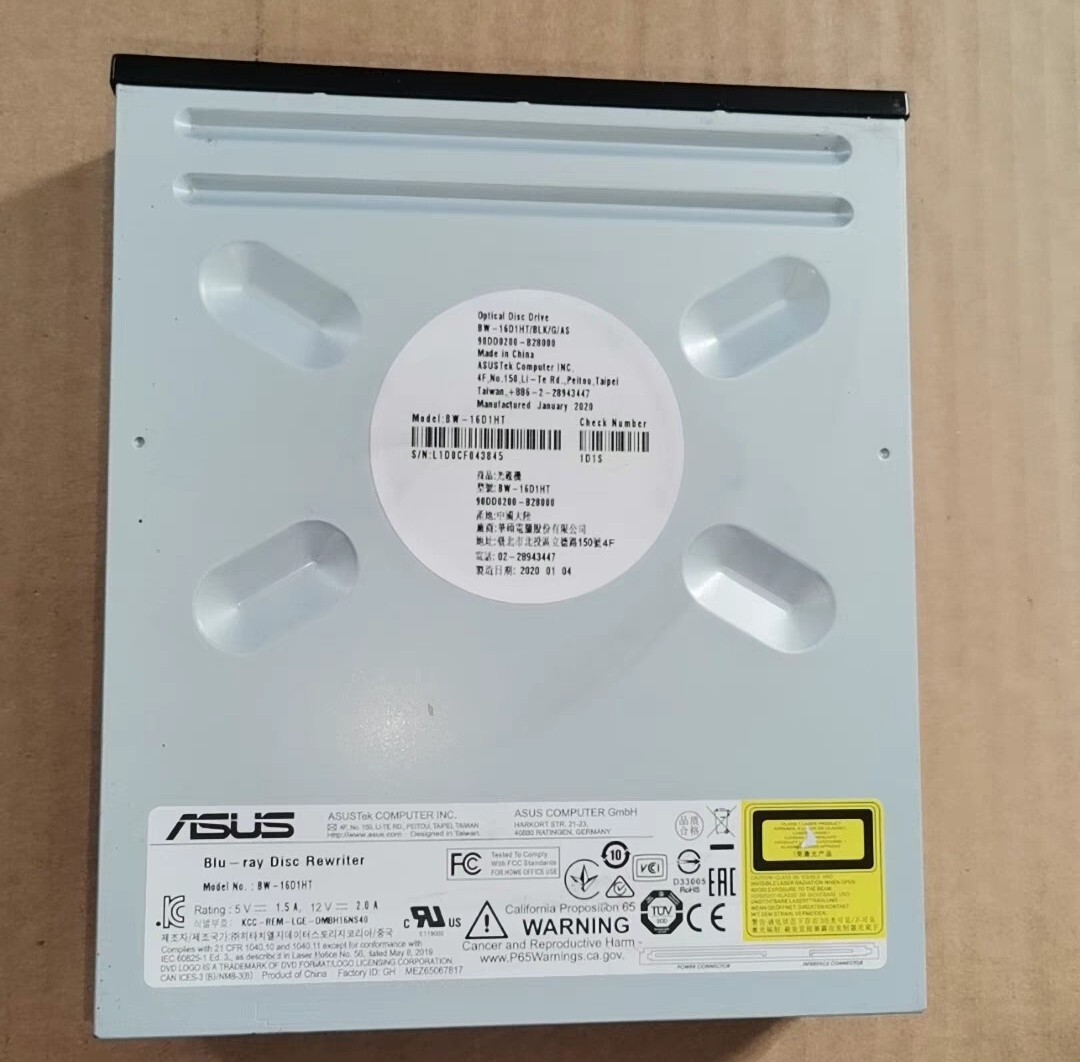 BW-16D1HT Compatible ASUS BW-16D1HT-ultra-fast 16X Blu-ray burner M-DISC 3.10 4k