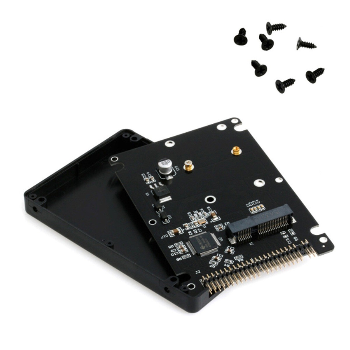 MSATA To 2.5" IDE HDD SSD 44Pin MSATA To PATA Adapter Card Converter with Case