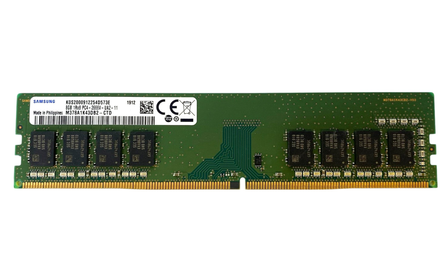 Samsung 8GB 1RX8 PC4-2666V-UA2-11 Desktop RAM Memory Mixed Speed Lot of 9