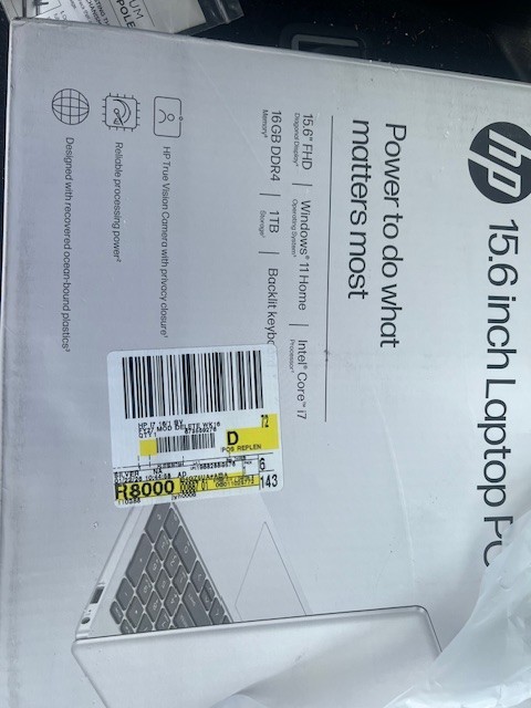 NEW HP Pavilion 15-fd0183wm 15" intel core i7 16GB 1TB SSD Silver Win11
