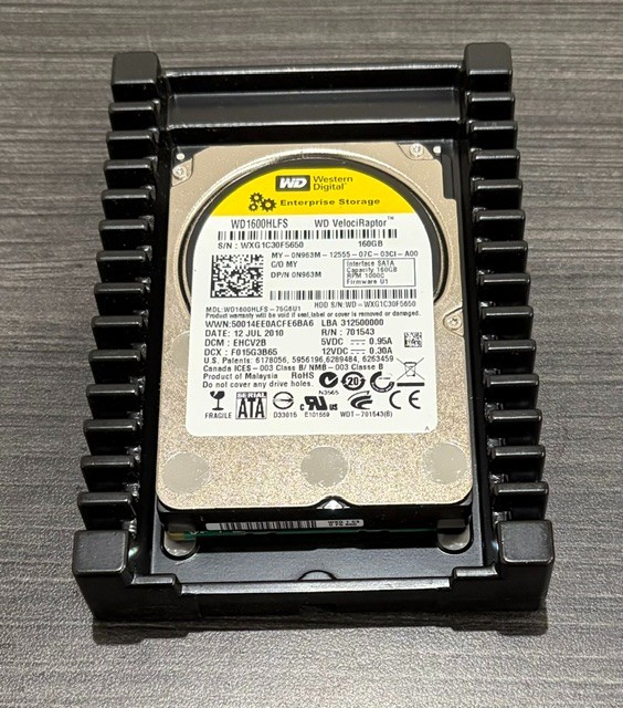 WD WD1600HLFS-75G6U1 DCM:EBCV2B Malaysia 10k 16MB 3Gb/s 3.5" 160gb Sata HDD 2009
