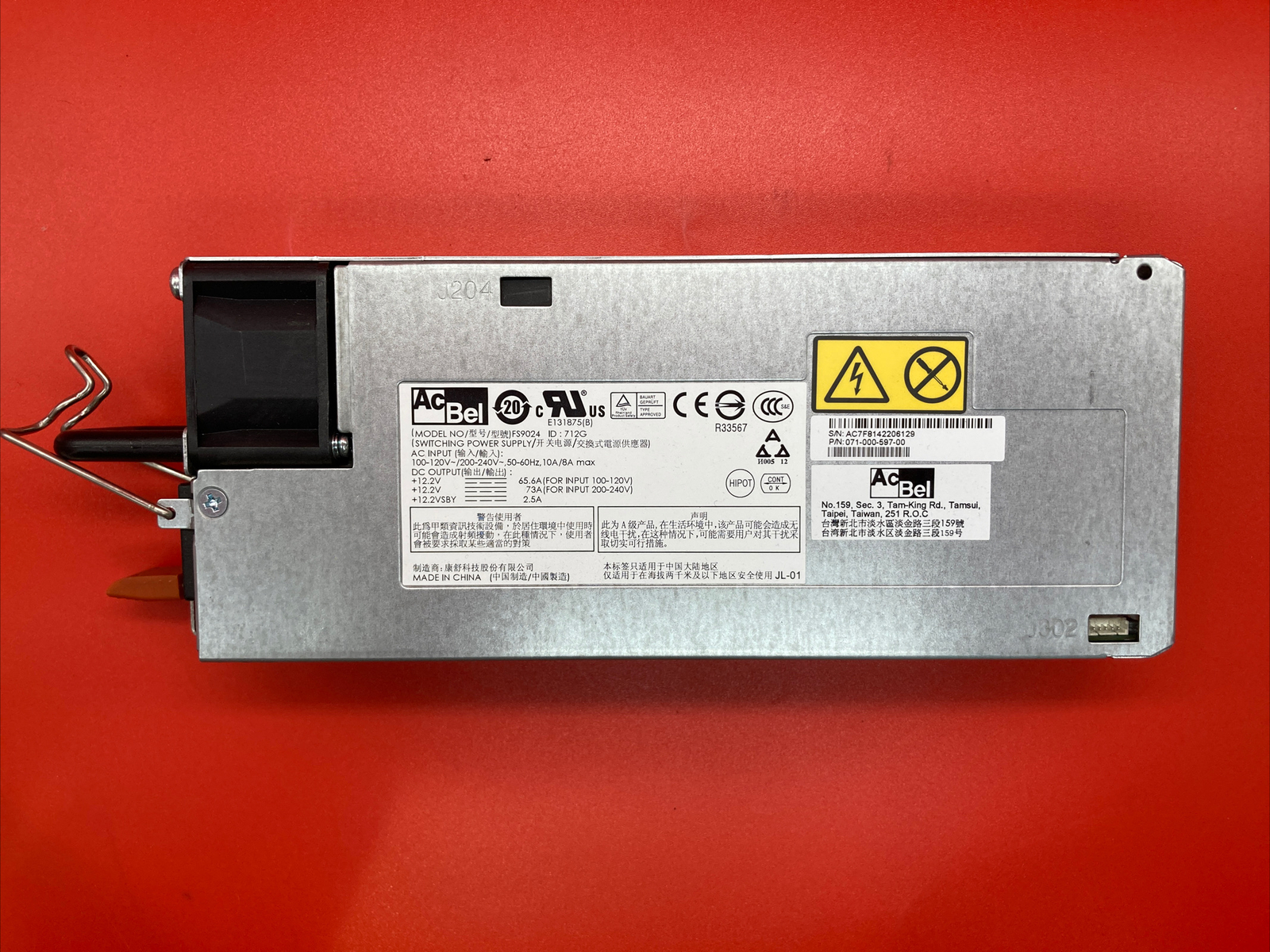 EMC 071-000-597-00 AC Bel FS9024 800w Power Supply For EMC Rack 800 W Enterprise