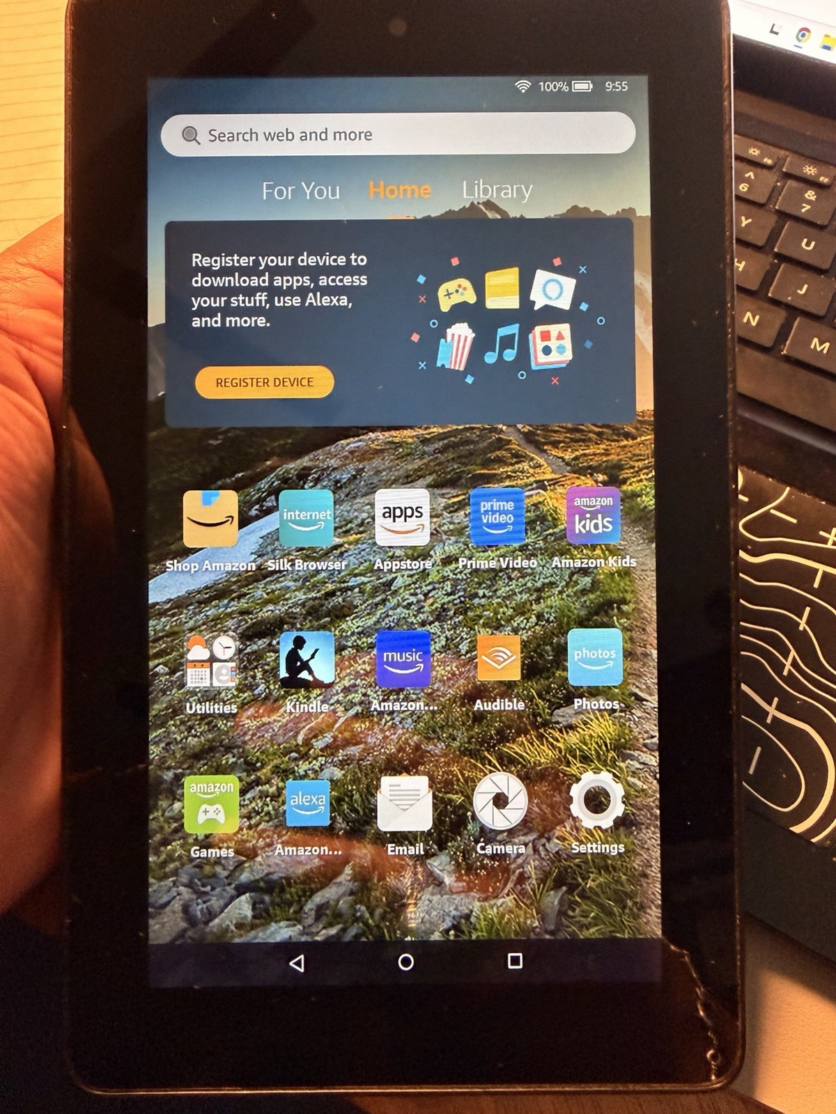 Amazon Fire 7 5th Gen 7” Tablet SV98LN Black WiFi Tested Working Factory Reset