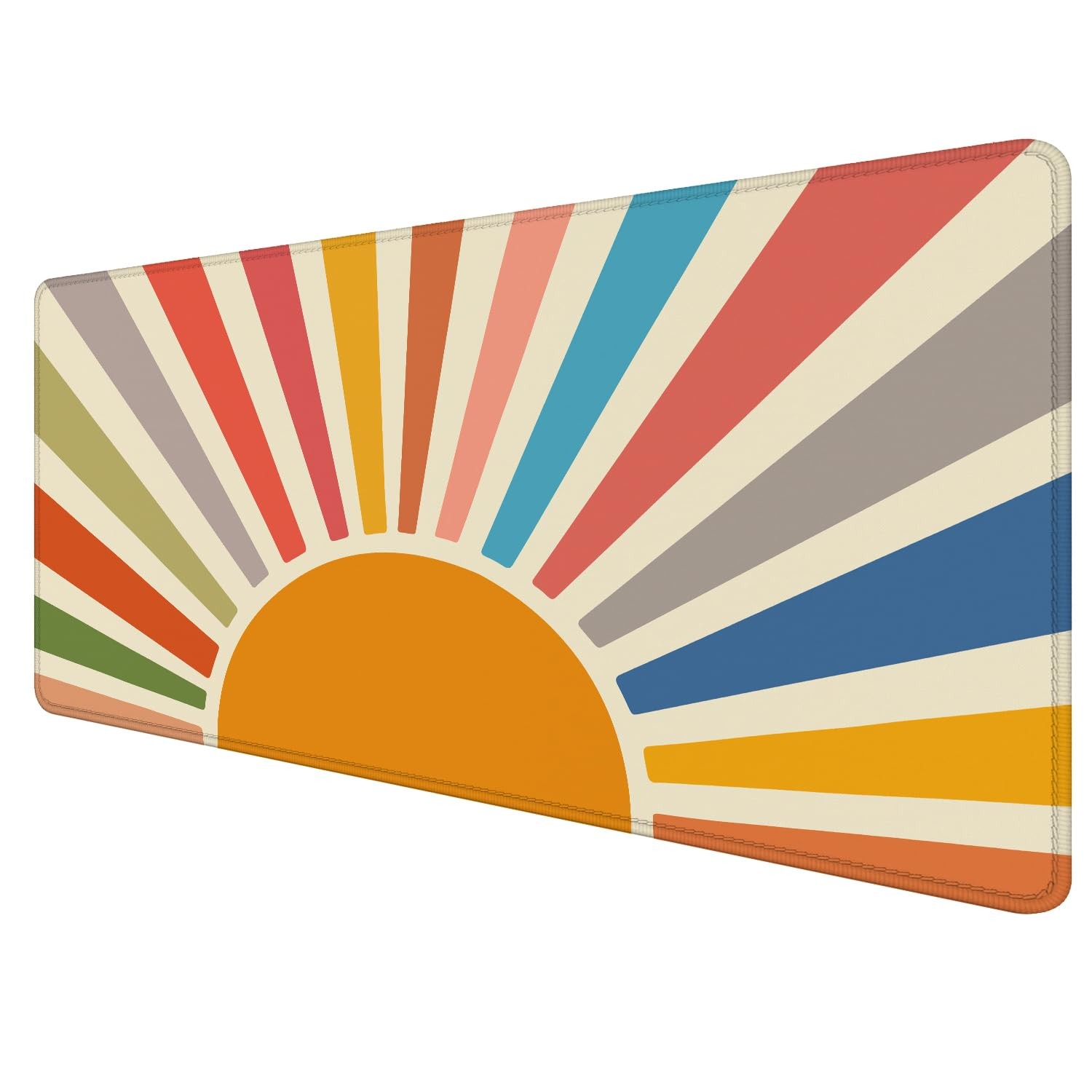 Boho Rainbow Sun Sunshine Large Pad 31.5x15.7inch, Sunrise Sunset Large Exten...