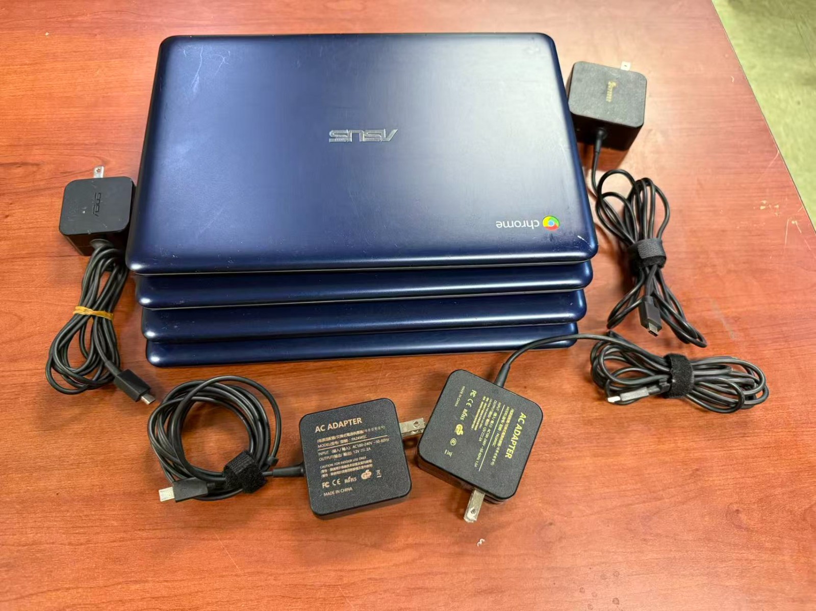 Lot of 4 Asus Chrombook C201PA-DS01, 1.8 GHz Quad-Core 2GB RAM/16GB Storage-READ