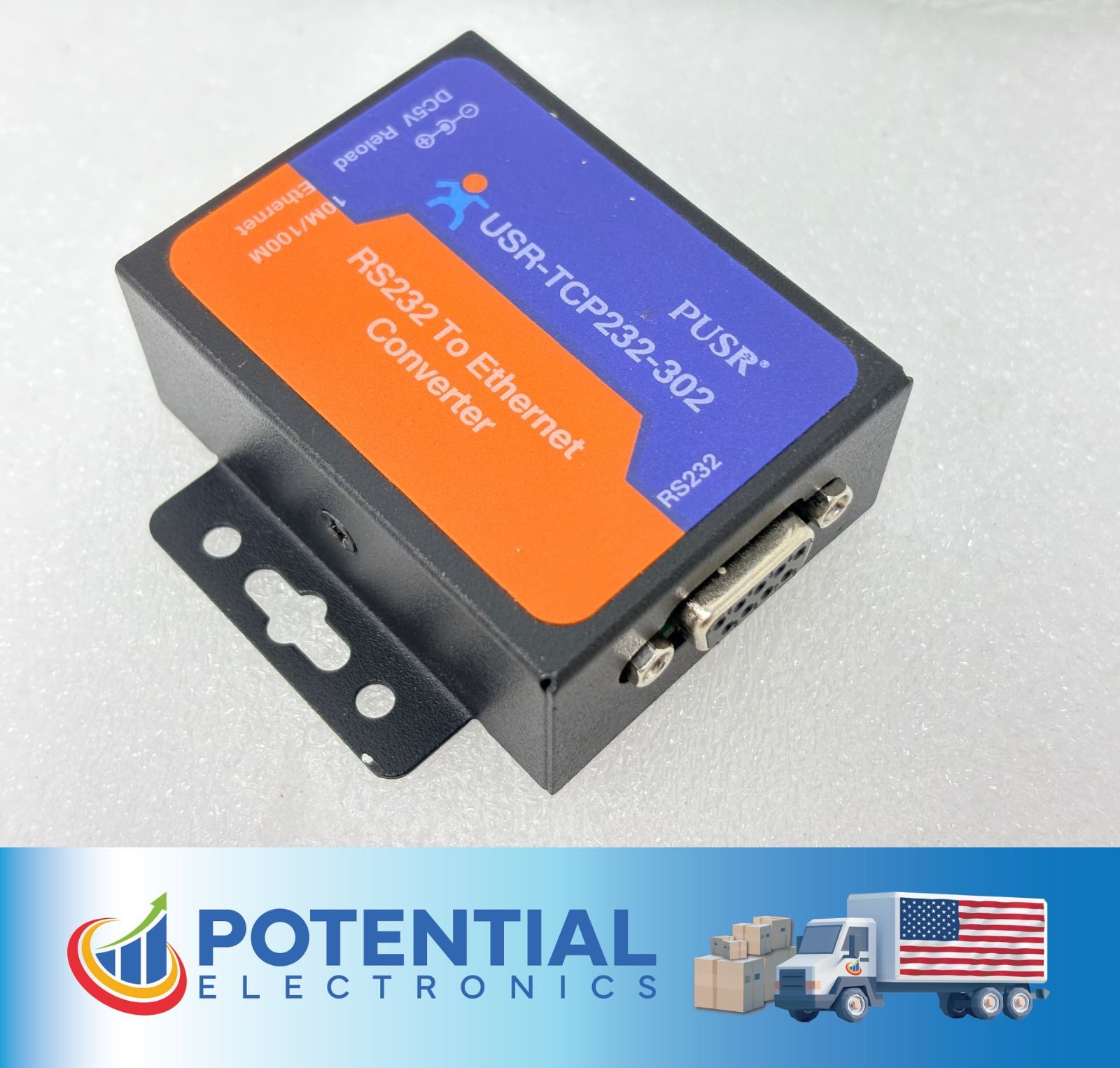 USED | PUSR USR-TCP232-302 — RS232 to Ethernet Serial Device Server Converter