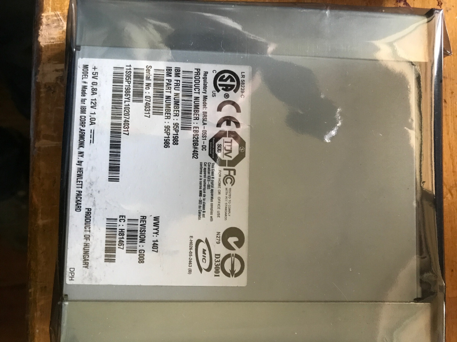 IBM 18P8779 36/72GB DDS5 4MM DAT 72 TAPE DRIVE z7 95p1988