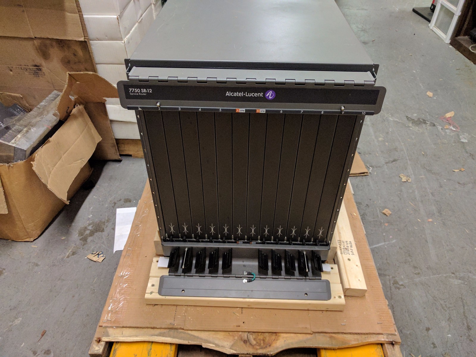 Alcatel-Lucent 7750 SR-12 Chassis w/ 3 Fan Trays, No PWR ( We Buy For Cash ) 