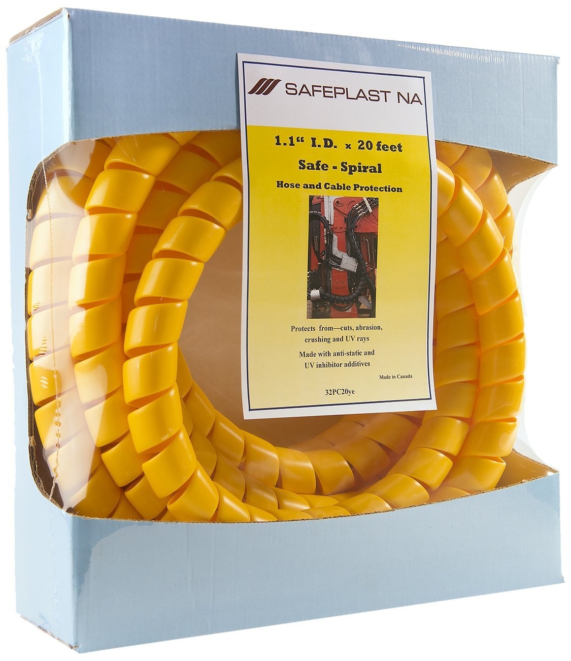 Caplugs SPPC Series – Safeplast Pre-Cut Spiral Wrap, Hose & Cable Protector, ...