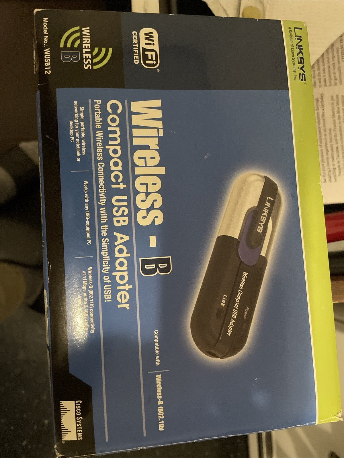Cisco Linksys WUSB12 Wireless B Compact Adapter Vintage Computing