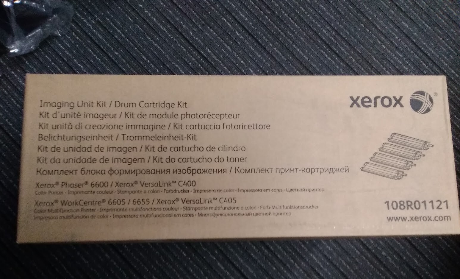 Xerox 108R01121 Imaging Unit kit 60000 Page Yield For 6600 C400 New Sealed