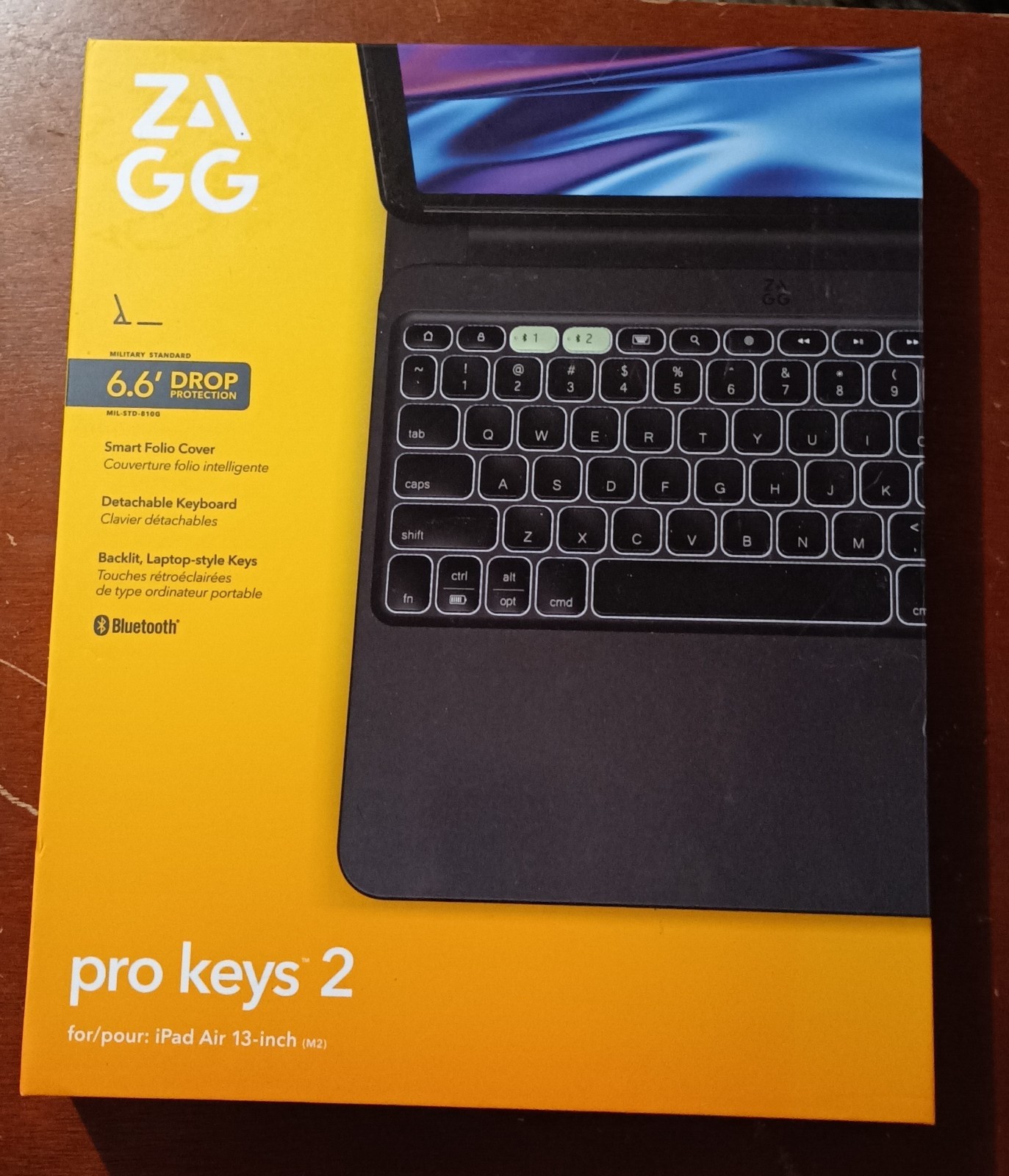 ZAGG Pro Keys 2 Wireless Keyboard Case For iPad 10 Gen Detachable Keyboard