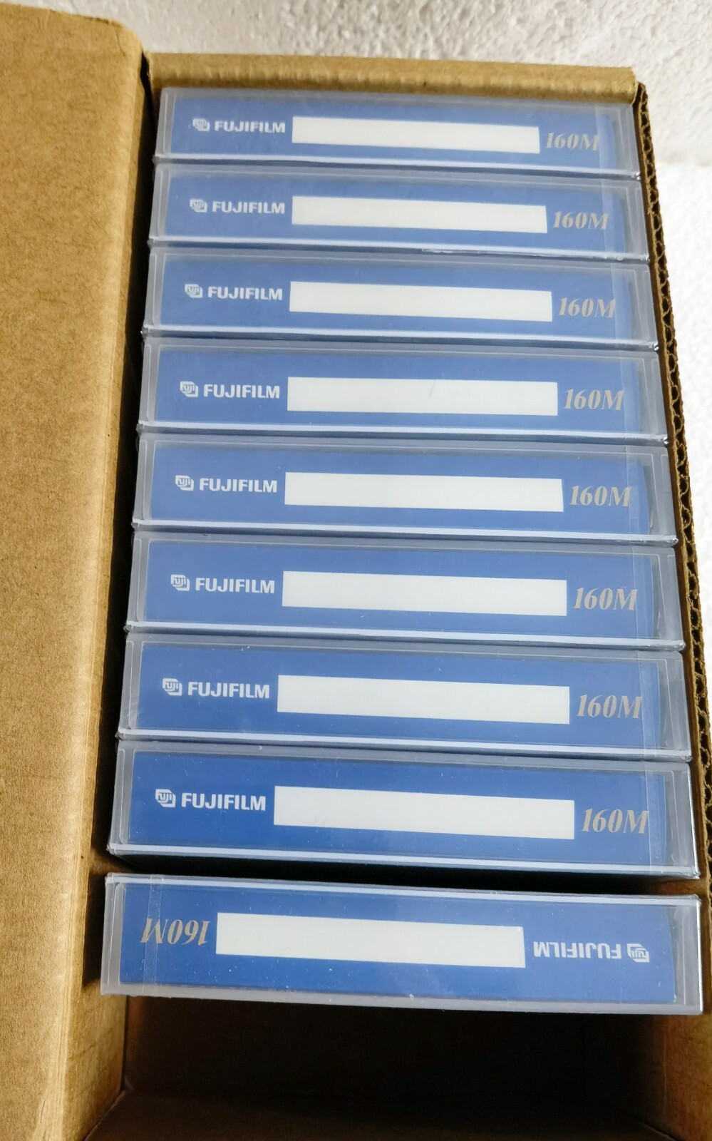 9 Fujifilm 160M 8MM Data Tape Cartridge 7GB / 14GB Atom Technology Made In Japan