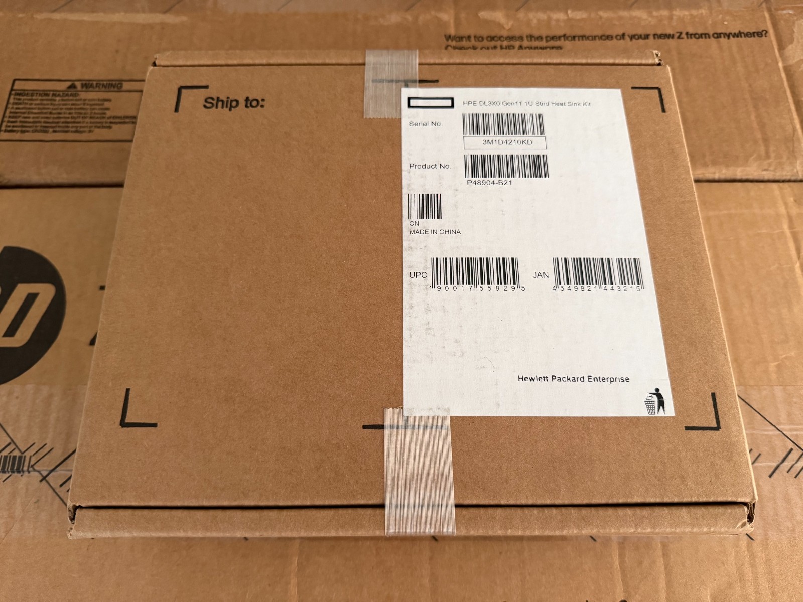 HPE Proliant DL360 DL380 G11 1U Standard Heat Sink Kit P48904-B21