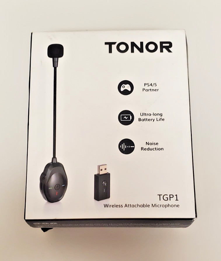 TONOR Wireless Gaming Microphone for PS4 PS5 Attachable Boom for Headphones New