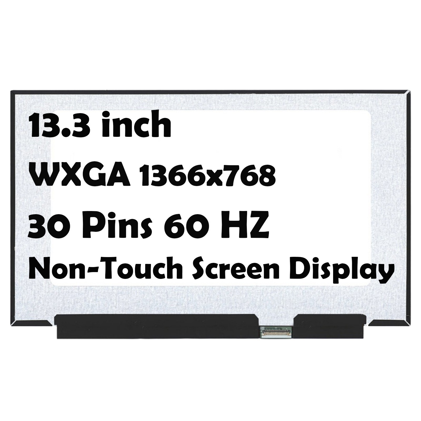 13.3" NT133WHM-N47 WXGA 1366x768 30Pin 60Hz LCD Non-Touch Screen Display Panel
