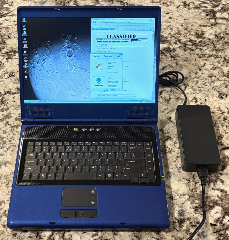 RESTORED Rare Alienware Area 51m 766SN3 (Pentium 4, 2GB RAM, 120GB SSD, Win XP)