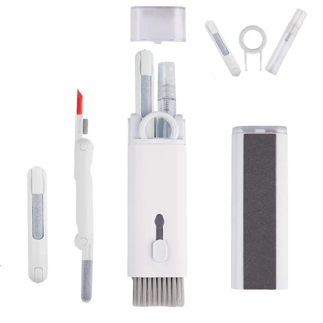 7 in 1 Keyboard Cleaning Kit Earbud Cleaner Pen Screen Brush Tool Laptop PC Set