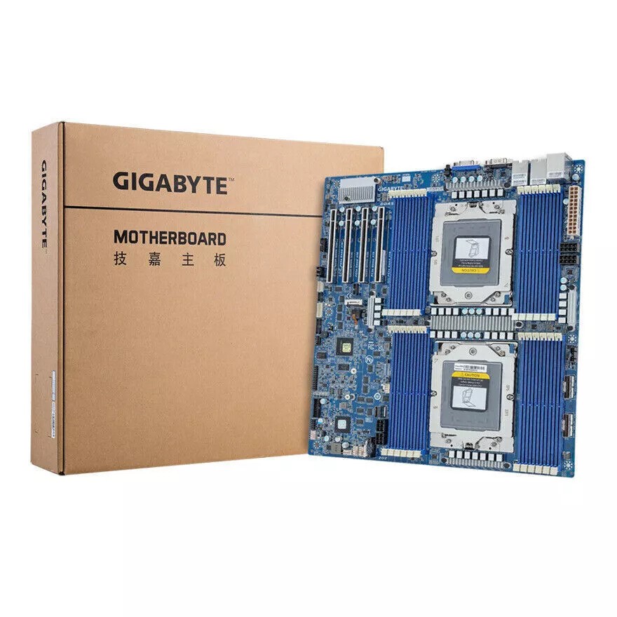 Gigabyte MZ73-LM1 （Rev. 3.x）Support AMD EPYC 9005 SP5 E-ATX  Server MotherBoard