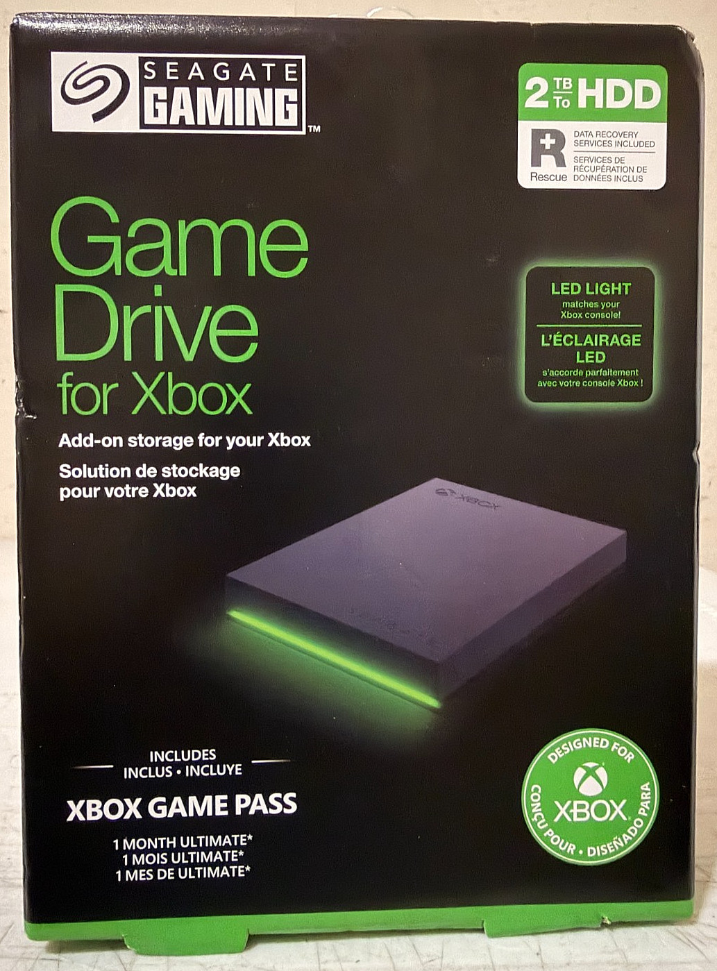 Seagate Game Drive for Xbox 2TB External USB 3.2 Gen 1 Hard Drive Xbox NEW