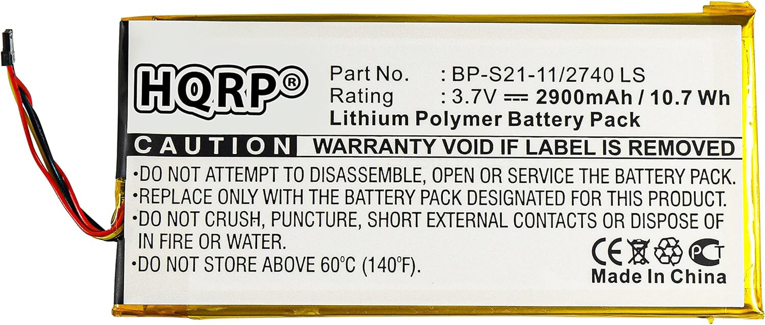 HQRP 2900mAh Battery for Pandigital BP-S21-11/2740 LS, Novel 7 / PRD07T20WBL1