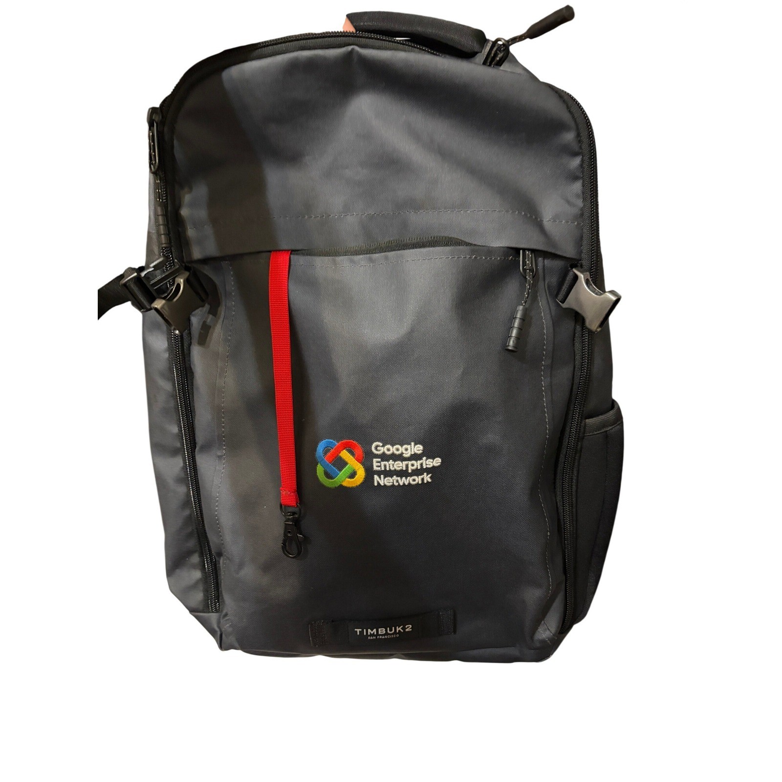 Timbuk2 Division Laptop Backpack in storm grey with logo