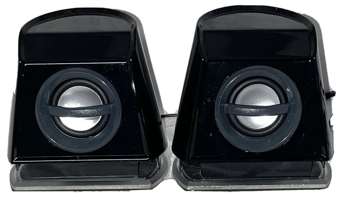 Gogroove Basspulse 2Mx Speakers W/ Enhanced Bass Blue LED Lights 9.6 Watts Peak