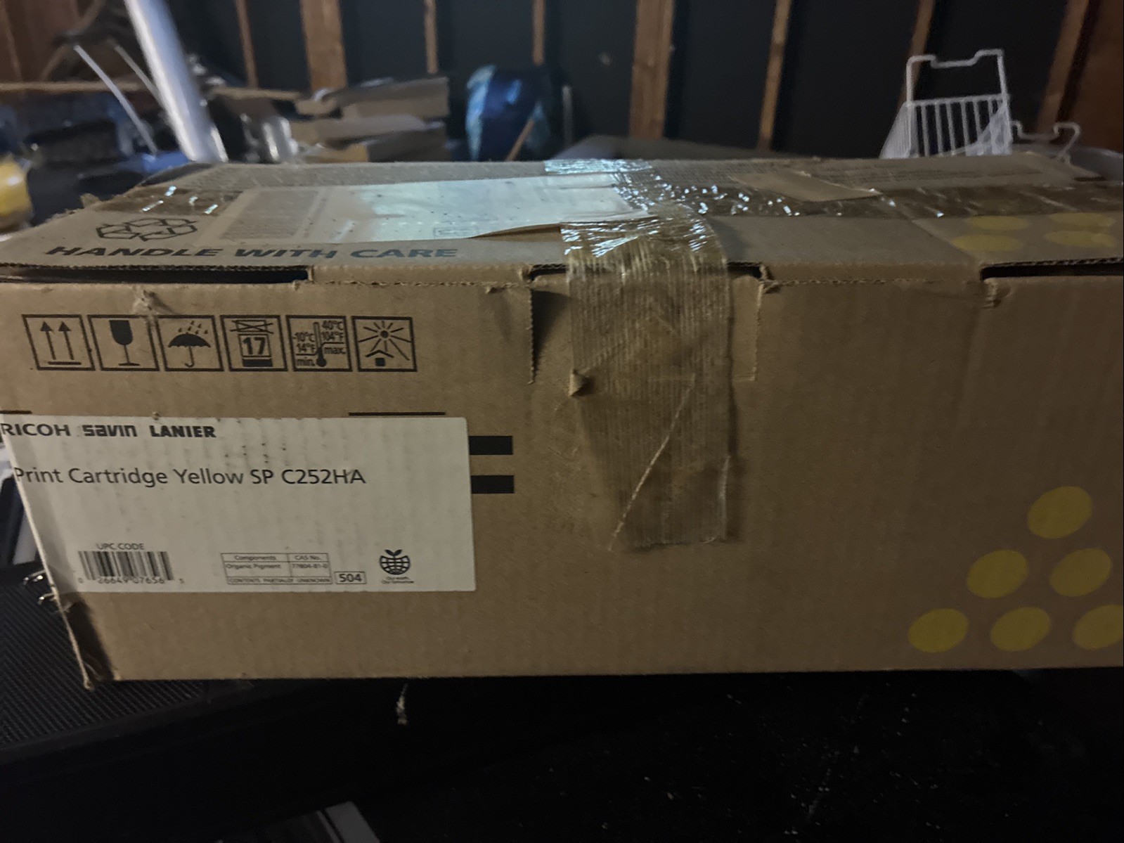Ricoh SP C252HA Toner Cartridge Yellow 407656 New Unused