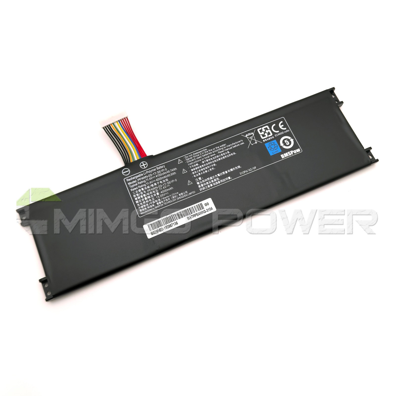 New Genuine PF4WN-03-17-3S1P-0 Battery for Maibenben S436 Walmart Motile M142