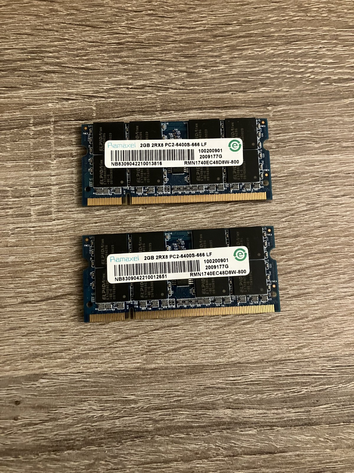 RAMAXEL 4GB (2x2GB) 2RX8 PC2-6400S-666 LF RMN1740EC48D8W-800 Laptop Ram Memory