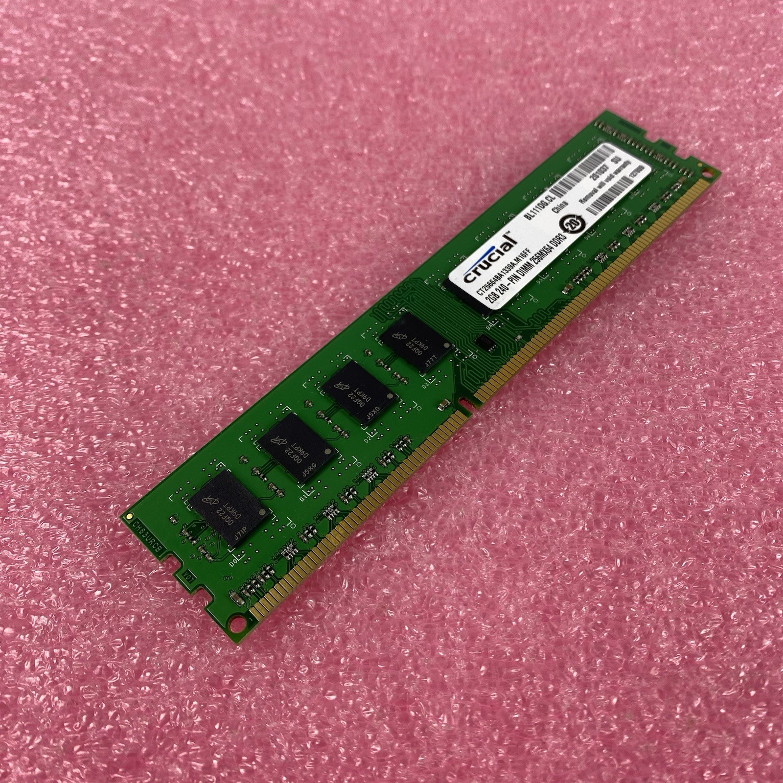 Crucial 2GB 240-Pin DIMM 256MX64 DDR3 CT25664BA1339.M16FF (Lot of 6)