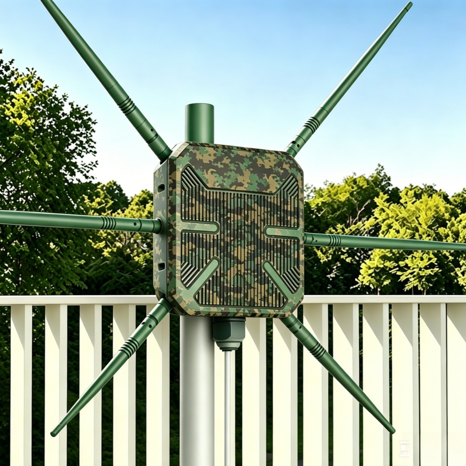 Dual Band AX3000 WiFi 6 Extender Booster Outdoor IP67 Weatherproof 6x Antennas