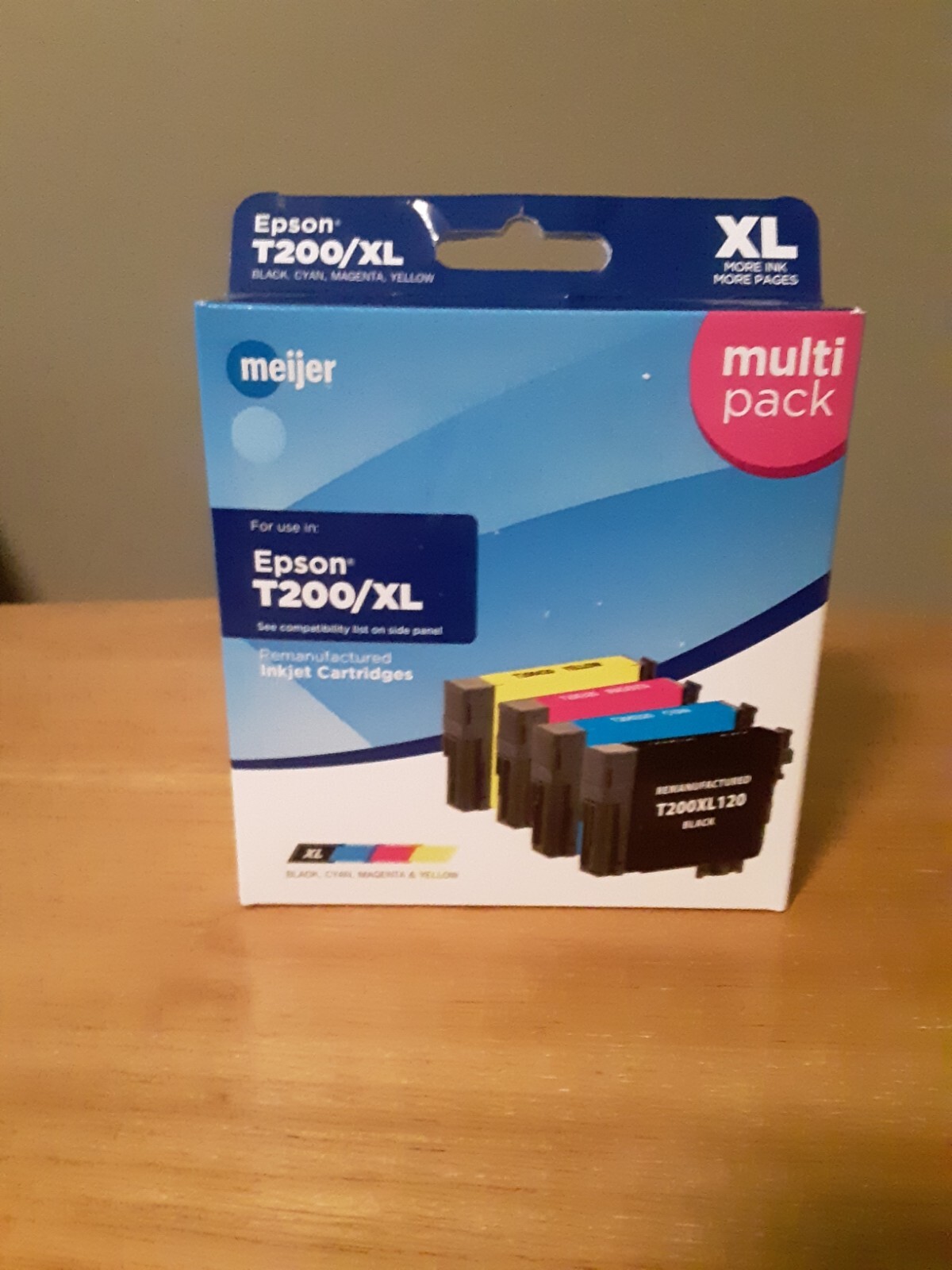 Epson T200 - Meijer - New In Box - 4 Pack, BlackXL, C/M/Y