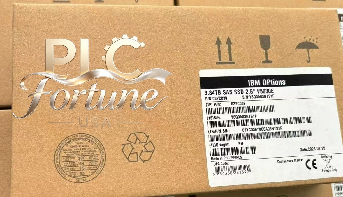 IBM 2072-AL81 Storwize V5030E 3.84TB 12G SAS RI SSD Flash Drive 02YC039 02PX542