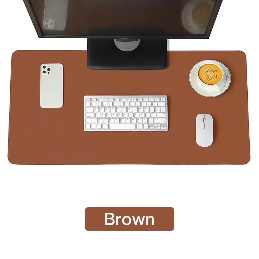 Large Size Office Computer Desk Protector Mat PU Leather Waterproof Non Slip Mou