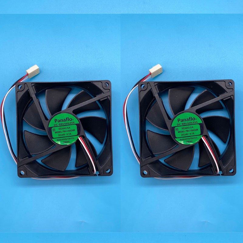 2PCS Large Air Volume Silent Cooling Fan For Panaflo FBK-09A24M 24V 0.1A 9025