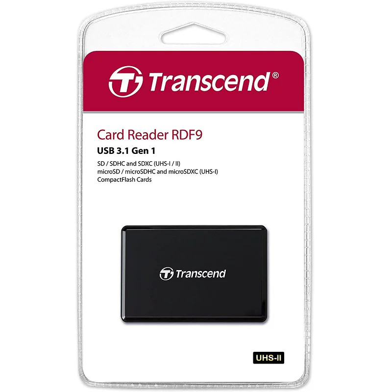 Transcend RDF9 Card Reader USB3.1 for CF/SD/SDHC/SDXC/Micro SD SDHC SDXC US