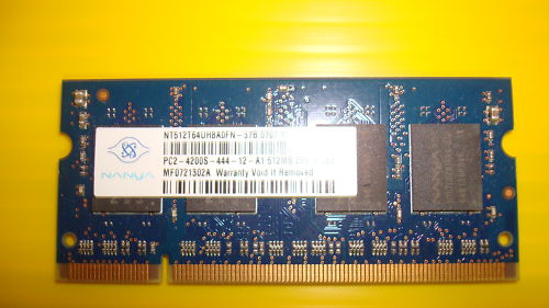 Nanya 512MB Memory DDR2 PC2-4200 NT512T64UH8A0FN-37B