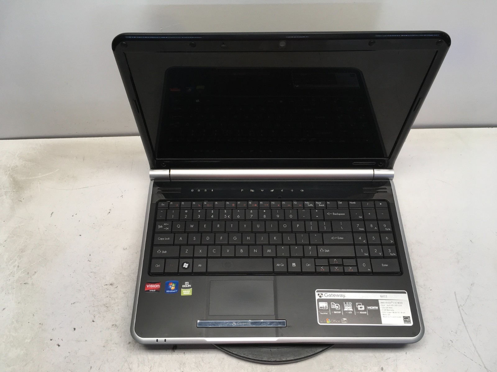 Gateway NV53 AMD Athlon II X2 M300 No RAM/HDD/Battery - Parts/Repair