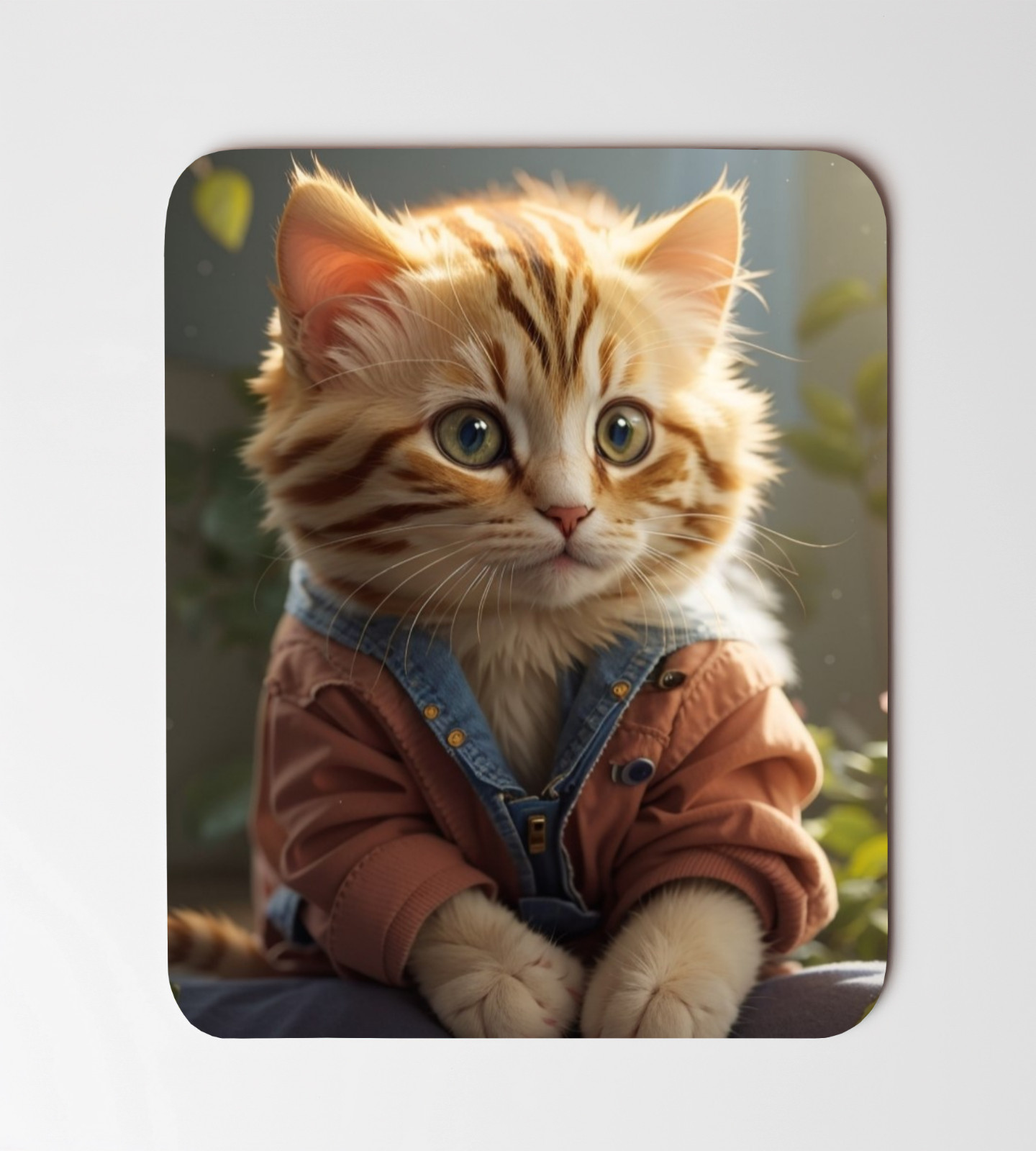 A Cute Cat Kitten Mouse Pad 8"x9.5" Non Slip Rectangle Mousepad