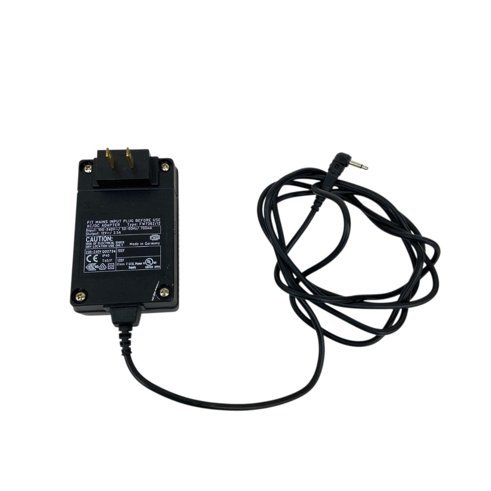 Friwo FW7362/12 12V 2.5A AC DC Power Supply Adapter Made in Germany
