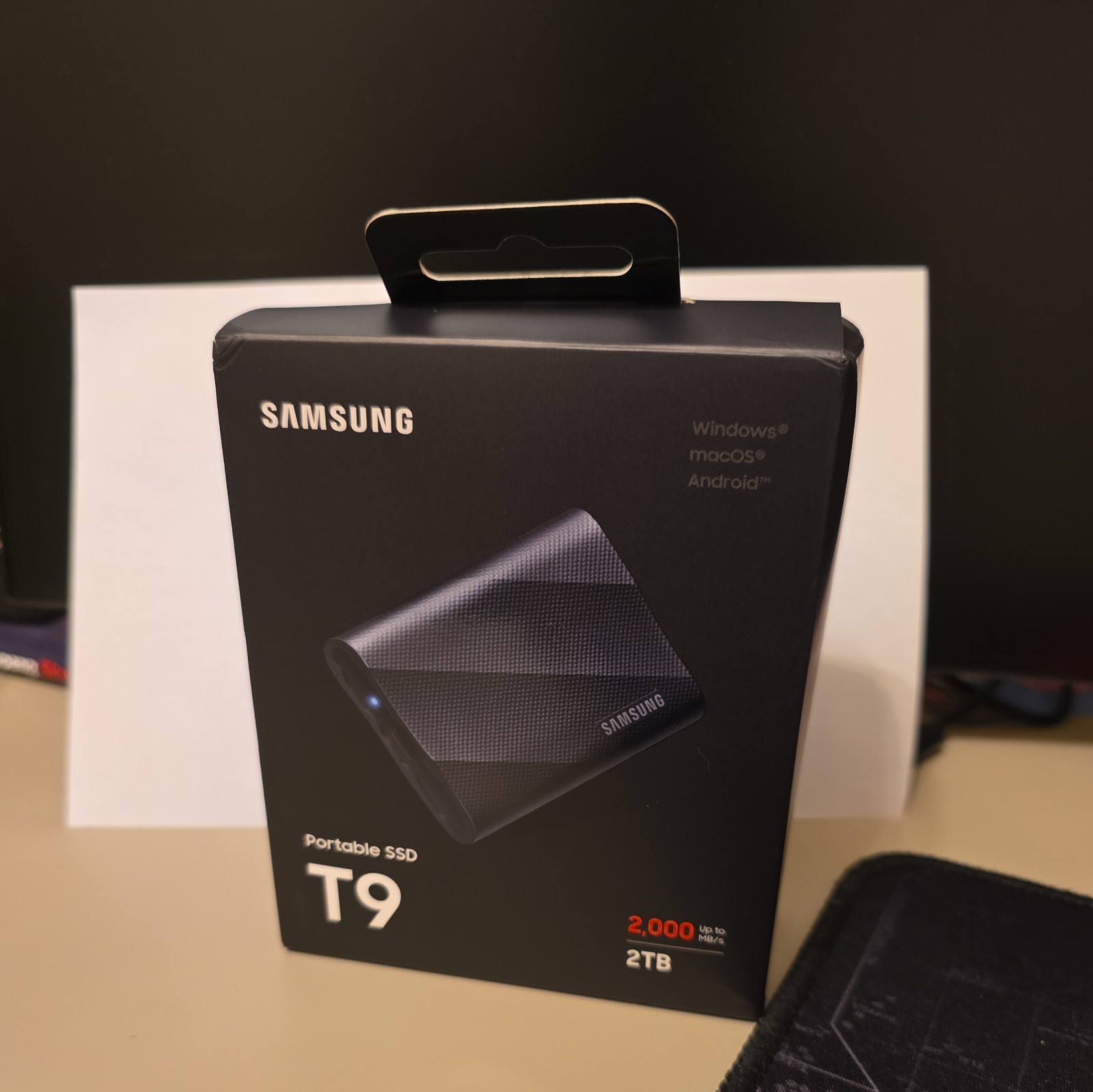 BRAND NEW SEALED Samsung T9 Portable 2TB 2000MB/s SSD - Black (MU-PG2T0B/AM)