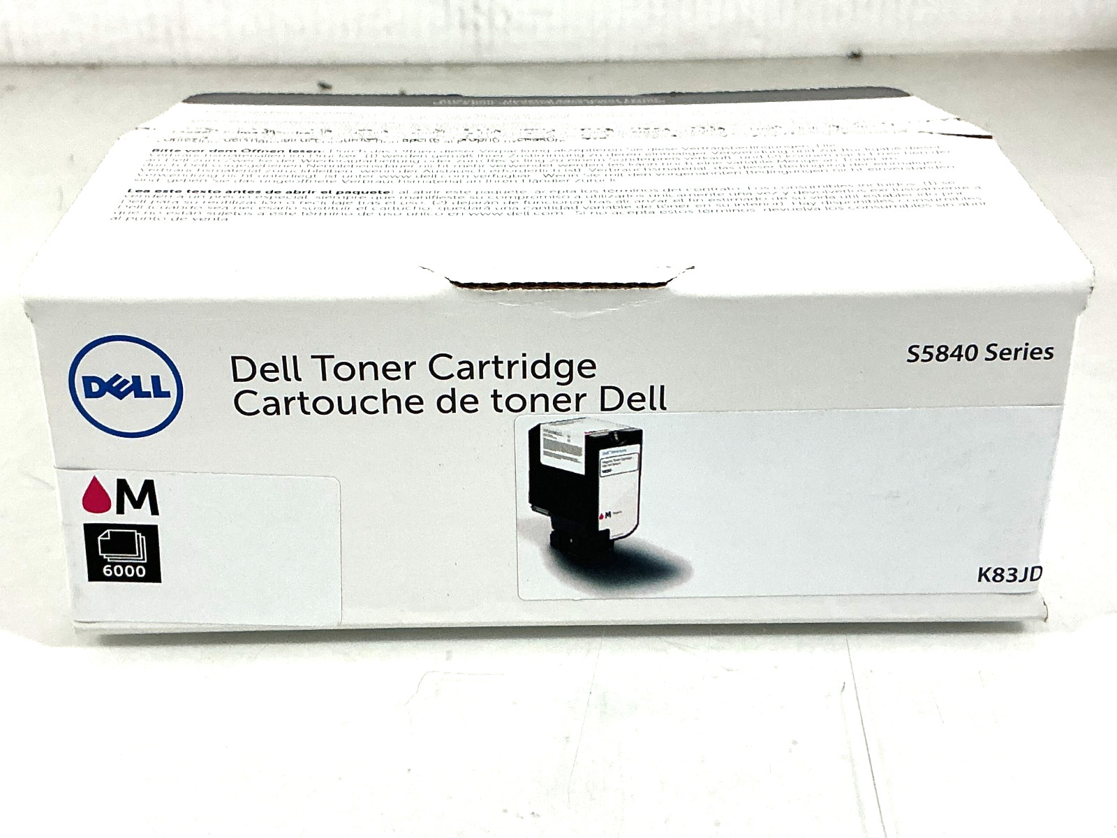 Dell Original Magenta 6K Page Toner for S5840cdn S5840dn - K83JD